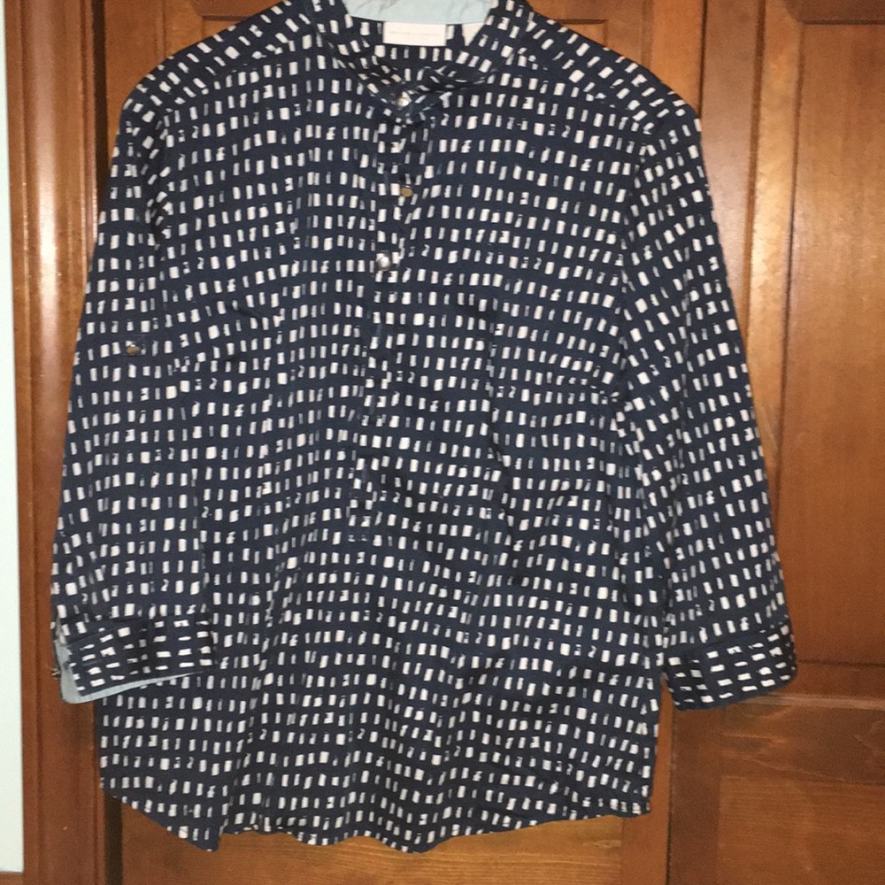 Blue button up shirt
